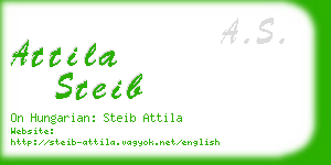 attila steib business card